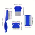 4pcs Pet Comb Beauty Removal Fleas Lice Dandruff Knots Floating Hair Cleaning Set Dogs Cats Hair Pet Supplies Accessories. 