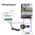 Tuya ZigBee WiFi Smart Energy Meter 80A Current Transformer Clamp Ammeter KWh Electricity Power Meter For Alexa  Home. 