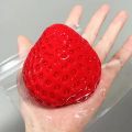 Big Strawberry Squeeze Taba Squishy Toy Kawaii Red Pink Squishies Fidget Toy Fruits Vegetables Soft Girl Birthday  Toy. 