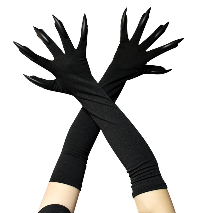 Halloween Cosplay 45cm Funny Claw Gloves Horror Long Nail Suitable for Role Playing Party Dress Up and Thriller Performances