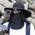Adjustable Outdoor Fishing Cap With Face Mask Sunscreen UV Protection Breathable Foldable Men Women Hiking Camping Casual Hats.