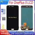 100% New High quality AMOLED / TFT For Oneplus 5 1+5 LCD Display Touch Screen With Frame Replacement Display For OnePlus 5 LCD. 