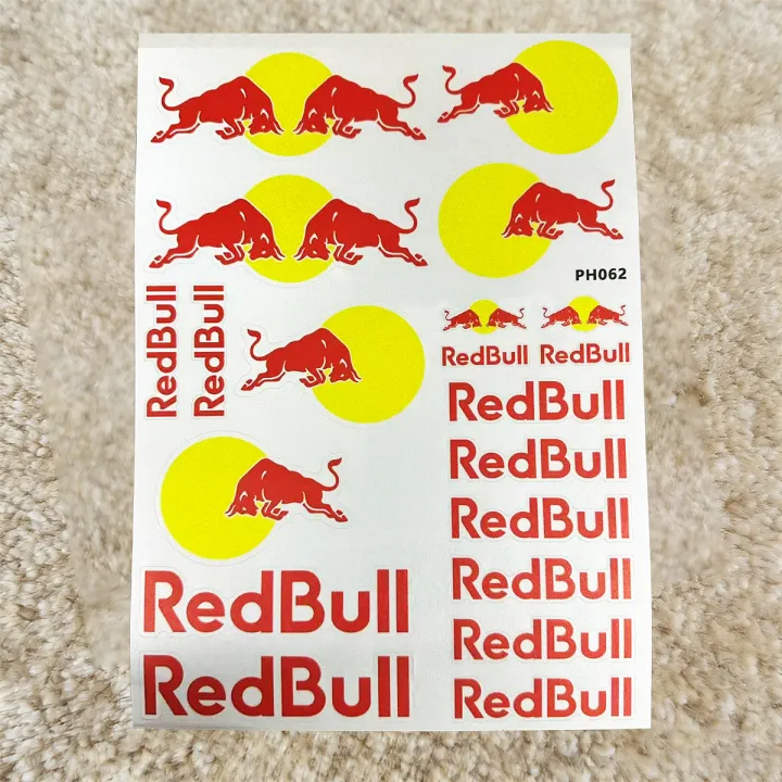 Cristmas Rd Bull Racing Christmas Red Bull Sticker Logo Motorcycle Tank Helmet Car Bike ...
