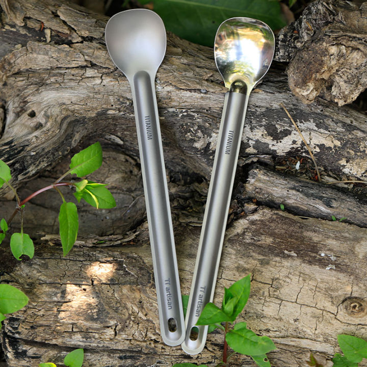 Tiartisan%20Ultralight%20Titanium%20Spoon%20Spork%20Long%20Handle%20Tableware%20Outdoor%20Camping%20Portable%20Matte%20Polished%20Dinner%20Cutlery%20-%20Image%203