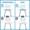 Shower Stool Cushion Non Slip Soft Pad With Holes Shower Bench Curtain Adhesive Backing Anti Skid EVA Rubber Bathroom Accessory. 