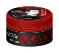 Gatsby styling wax (power & spikes) red hair wax with great smoky hair style all day long fragrance 75g. 