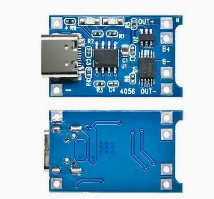 TP 4056 LITHIUM BETTERY CHARGING MODULE C TYPE JACK-100 %ORIGINAL FAST CHARGING KIT....