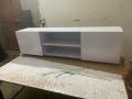 TV Console Table  for Up to 60 Inch TV s ,   2 Storage Cabinet with Open Shelves for Living Room Bedroom,Black. 