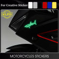Motorcycle Glow Sticker SHARK Waterproof Decal Helmet Decoration for Honda CBR 600RR 650R Yamaha MT-07 MT-09 YZFR125 YZFR6 YZFR7. 