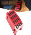 Red CNC Aluminum Adjustable Gas Pedal Extender for Jeep Wrangler JK/JKU 2007-2018 – Anti-Slip Foot Rest Upgrade. 