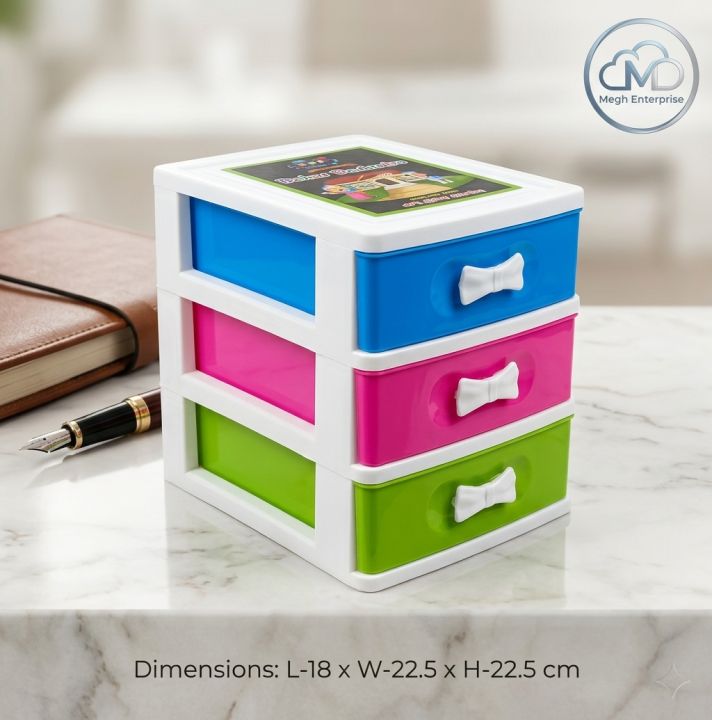 Plastic Mini Organizer 3 steps