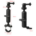 360 Rotating Motorcycle Bike Camera Holder Handlebar Rearview Mirror Mount Bracket For Hero8/7/6/5/4/3+ Action Cameras. 