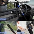 Number Code Car Steering Wheel Lock - Heavy Duty Adjustable Anti-Theft Steering Lock, Steering-to-Brake Option - Black. 