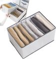 5pcs HEVIRGO Storage Box Compartment Reusable Oxford Cloth Foldable Jeans Sweaters Clothes Organizer. 