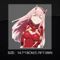 DARLING in the FRANXX National Team Car Window Motorcycle Waterproof Reflective Sticker. 