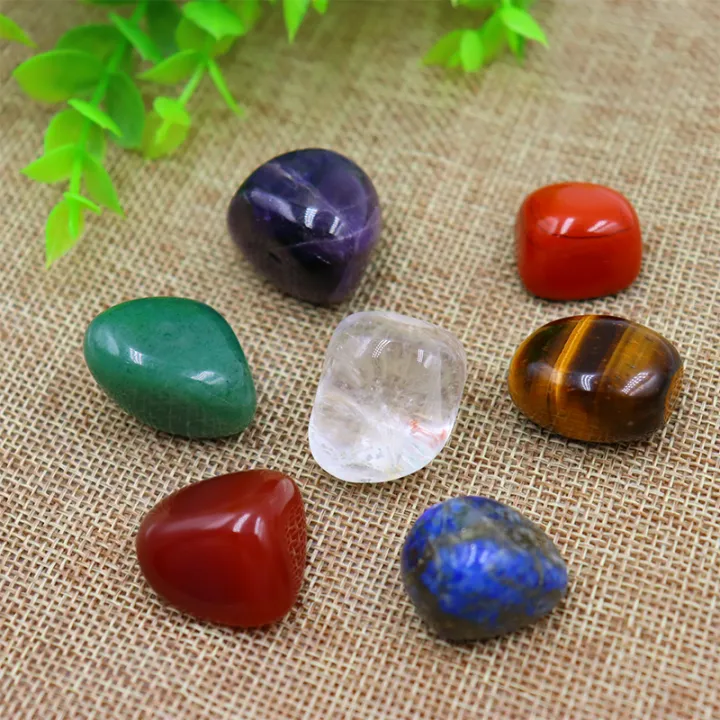 7pc/set%20Natural%20crystal%20Yoga%20Polished%20Energy%20Stone%20Agate%20Chakra%20Reiki%20Healing%20Home%20Decoration%20Collection%20Popular%20Stones%20-%20Image%202