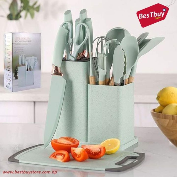 19%20Pieces%20Kitchen%20Spatula%20And%20Knife%20Set%20-%20Image%203