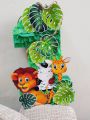 number cutout available from (0-9) in jungle theme size 12 inches in length 2 inches in depth. 