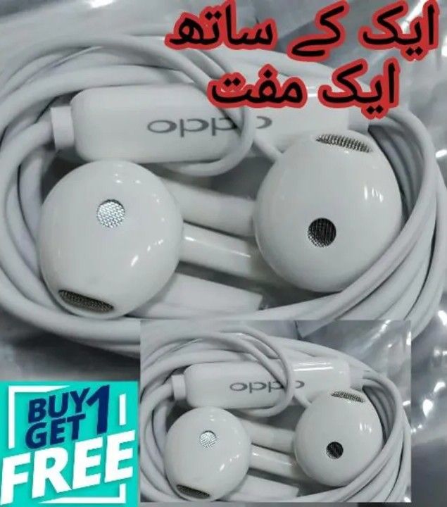Buy 1 Get 1 Free In Ear Headphones with 3.5mm Jack Handsfree Microphone Lightweight Design