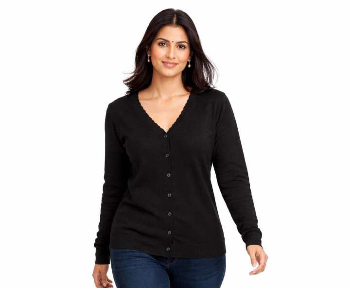 Cardigan%20Top%20For%20Women%20Summer%20Knit%20Fabric%20V-Neck%20Casual%20Style%20Multiple%20Colors%20-%20Image%206