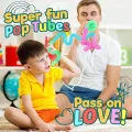 2 PCS Pop LED Tube Toy Creative Bendable Fidget Tube Toy Tube Sensory Toy Pipe Toy ( Multi Colour ).