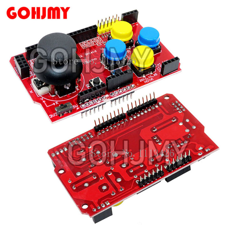 1PCS Joystick Shield for Arduino Expansion Board Analog Keyboard and Mouse Function