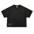 Oversized Boxy Dropped Shoulders Mens Running T-shirts 100% Cotton Heavyweight Half Sleeve Sports T Shirts Casual Gym Clothing.