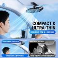 Hipacool Car Clip Fan for Sun Visor 30000mAh Rechargeable USB Fan 360° Rotate 5 Speeds Cooling Fan Ultra-thin Quiet Auto Cooler.