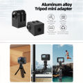 For GoPro Tripod Mount Adapter 1/4 Inch Aluminum Alloy Monopod Adapter For GoPro Hero 13 12 11 10 9 Insta360 X4 X3 DJI Action 3. 