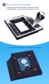 HDD SSD converter tray in DVD notebook 9.5mm. Hard drive caddy case 9.5mm. 
