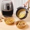100pcs Large Circular Air Fryer Paper | High Temperature Resistant, Suitable for Oven, Microwave, Barbecue Cooking. 