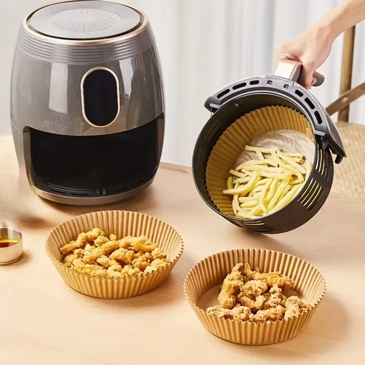 100pcs%20Large%20Circular%20Air%20Fryer%20Paper%20%7C%20High%20Temperature%20Resistant,%20Suitable%20for%20Oven,%20Microwave,%20Barbecue%20Cooking%20-%20Image%202