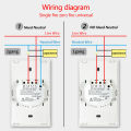 TNCE Tuya US WiFi or zigbee Smart Wall Switch 1/2/3/4 Gang Wire Touch Sensor LED Light Switches Smart Home Alexa  Home. 