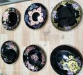 Marble Tea Set Black Gemya 24 Pcs Premium Quality Imported 6 Persons Serving. 