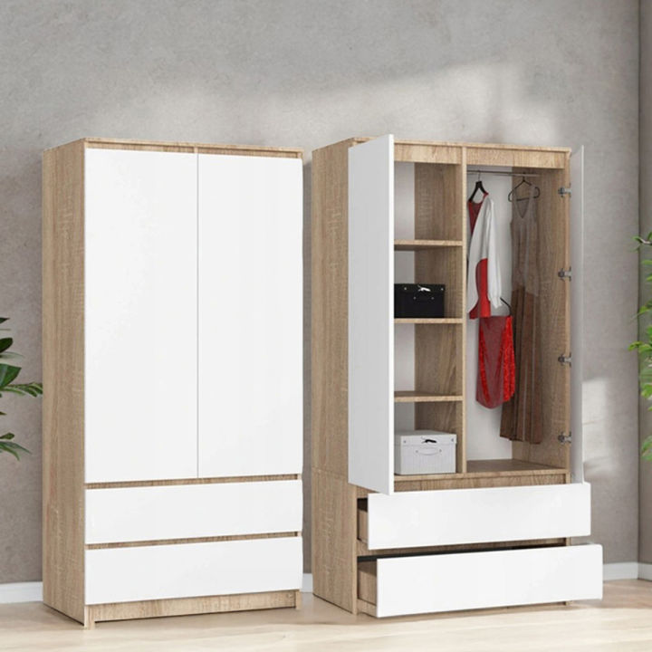 Furnisha%20Modern%20&%20Contemporary%20style%202%20Door%20with%202%20Drawer%20Almira%20/%20Wardrobe%20-%20Image%204