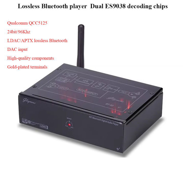HiFi Lossless Bluetooth Decoder Audio Receiver QCC5125 Dual 9038Q2M DAC ...