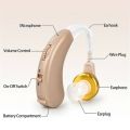 Axon V-163 BTE behind the ear hearing aid for people with hearing loss. 