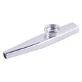 Kazoo Silver Aluminum Alloy with Membrane Flute Diaphragm Mouth Kazoos Musical Instruments.