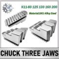 Chuck Three Jaws K11-80 K11-100 K11-125 K11-130 K11-160 K11-200 Universal Three-jaw Chuck Card Foot 3Pcs/Set Mechanical Lathe.