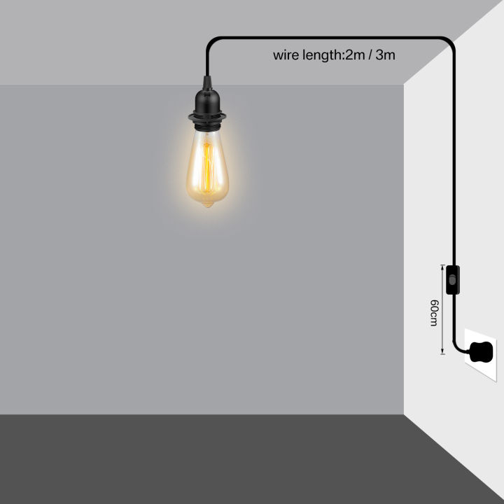 2Pcs%20UK%20Plug%20Ceiling%20Pendant%20Light%20Fitting%20E27%20Screw%20Lamp%20Holder%20with%20Switch%202%20Core%20Extension%20Cable%20Pendant%20Light%20Fitting%20Kit%20-%20Image%205