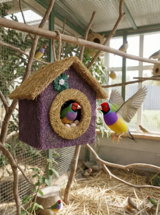CitiBird%20Premium%20Natural%20Coir%20Bird%20Nest%20House%20%E2%80%93%20Eco-Friendly%20Hanging%20Hut%20for%20Finches,%20Budgies%20&%20Lovebirds%20(Purple%20&%20Golden)%20-%20Image%202