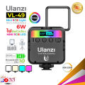 Ulanzi VL-49 model RGB vl49 mini RGB LED video light 2000mAh. 