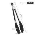 1 Piece High Temperature Resistant Nylon Stainless Steel Food Clip Outdoor BBQ Bread Clip Kitchen Utensil.
