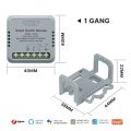 MOES Star Ring Series Mini Tuya WiFi/Zigbee Smart Switch DIY Module Light Switch 1/2 Gang Remote Control Work Alexa  Home lightify. 