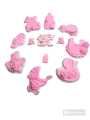Baby basket decoration accessories pink colour 12 pic. 