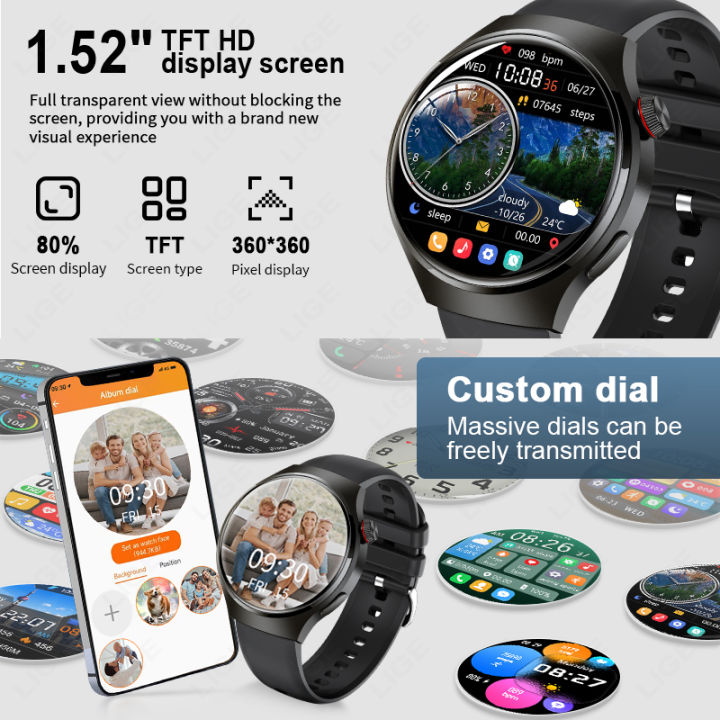 LIGE%20Mens%20Smart%20Watch%20360%20*%20360%20Bluetooth%20Call%20Health%20Monitoring%20Smartwatch%20Outdoor%20Sports%203ATM%20Waterproof%20Smart%20Watch%20for%20Men%20-%20Image%205