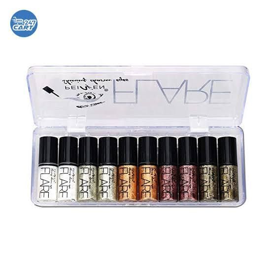 Flare%20Glitter%20EyeLiner%20Pack%20Of%2010Pcs%20Set%20-%20Image%204