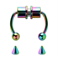 Magnetic Horseshoe Nose Rings, 316L Stainless Steel, Faux Septum Rings, Fake Piercing, Clip on, Hoop Rings, Gift for Women, Girl. 