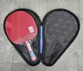 729 color table tennis racket with competitive grade rubber ITTF free pouch worth 100 baht. 