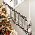 2M  Snowflake Tinsel Garland Xmas Tree Decoration  Metallic Twist Garland Ceiling Hanging New Year Party Decor. 